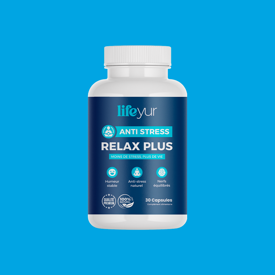 RELAX PLUS – Complément Naturel Anti-Stress & Sommeil Réparateur