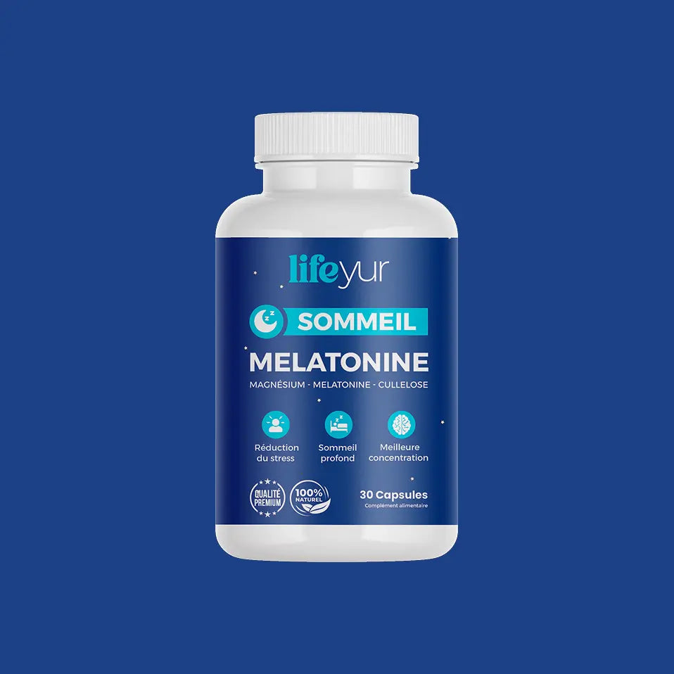 Lifeyur Mélatonine Sommeil – Anti-Stress et Sommeil Profond | 30 Capsules – Maroc