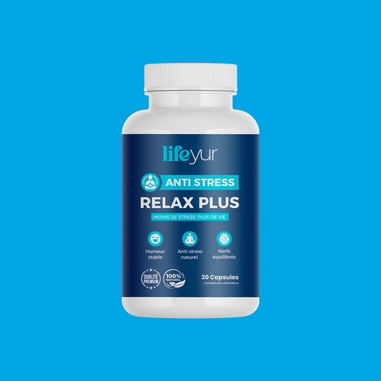 RELAX PLUS – Complément Naturel Anti-Stress & Sommeil Réparateur